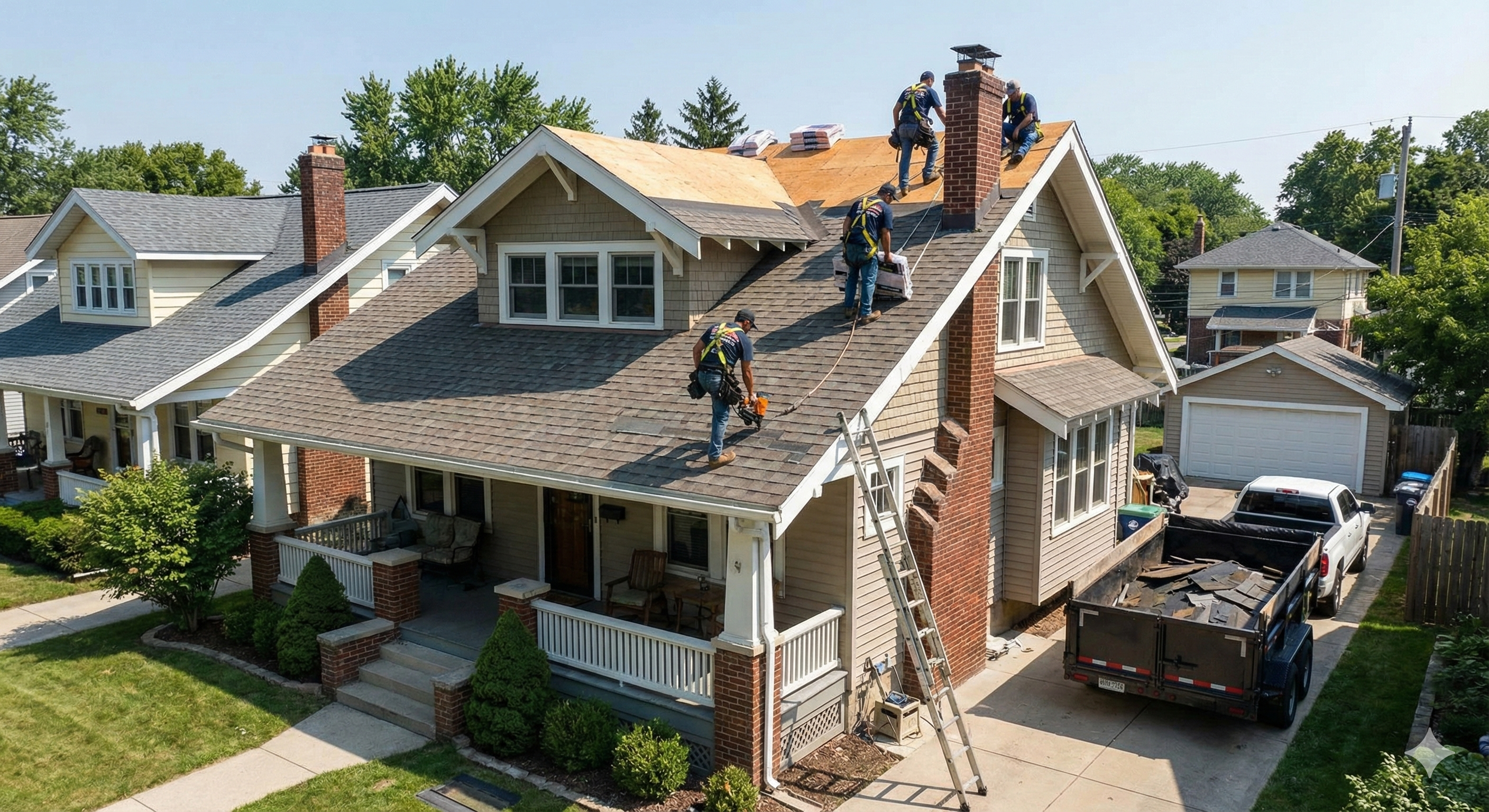 Roofing Source professional team installing quality roofing in Norwalk